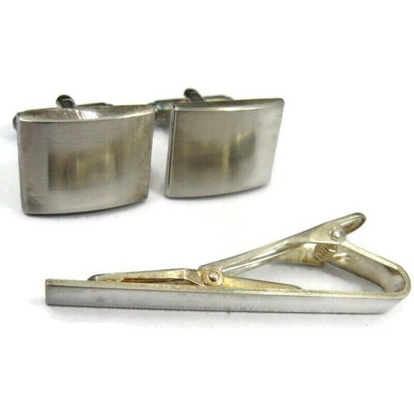 Cufflinks Tie Clip Set 3 Colors His Private Items Accessories IOB - Picture 9 of 16